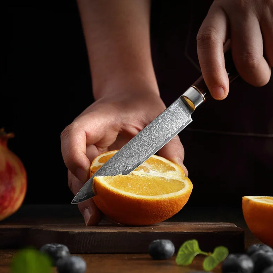Chef Damasco Mini Cuarzo Fuego 5"