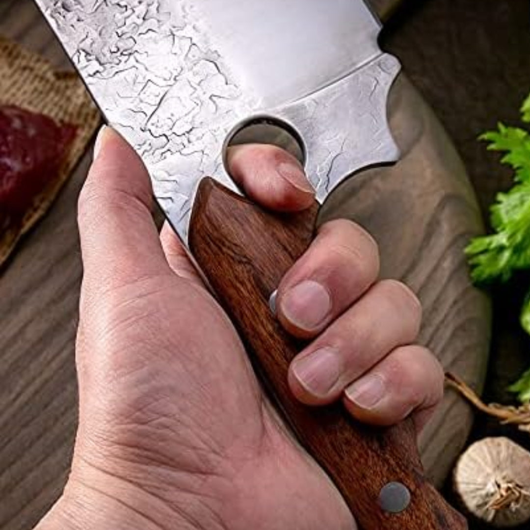 Maestro Carnicero con Funda de Cuero 7.5"