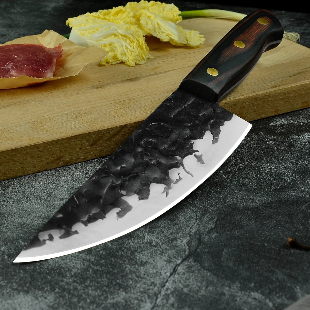 Filo Forjado con Funda de Cuero 8"