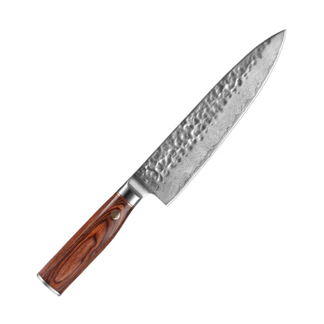 Chef Damasco cuarzo Fuego 8"