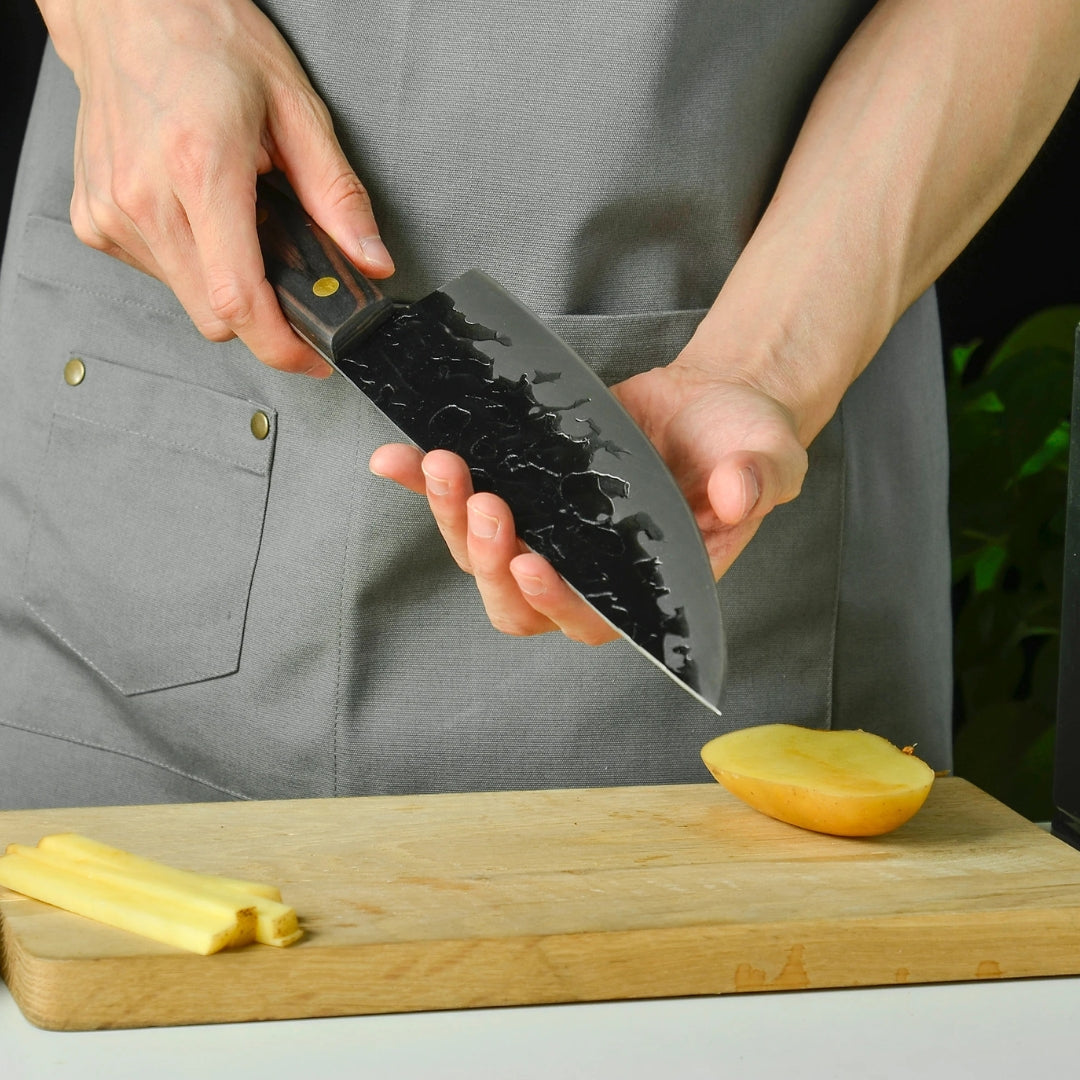 Filo Forjado con Funda de Cuero 8"