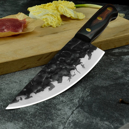 Filo Forjado con Funda de Cuero 8"